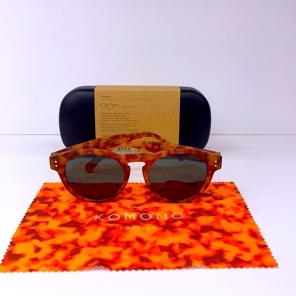 KOMONO Clement Caramel Demi New Sunglasses tortoise round - Picture 16 of 16